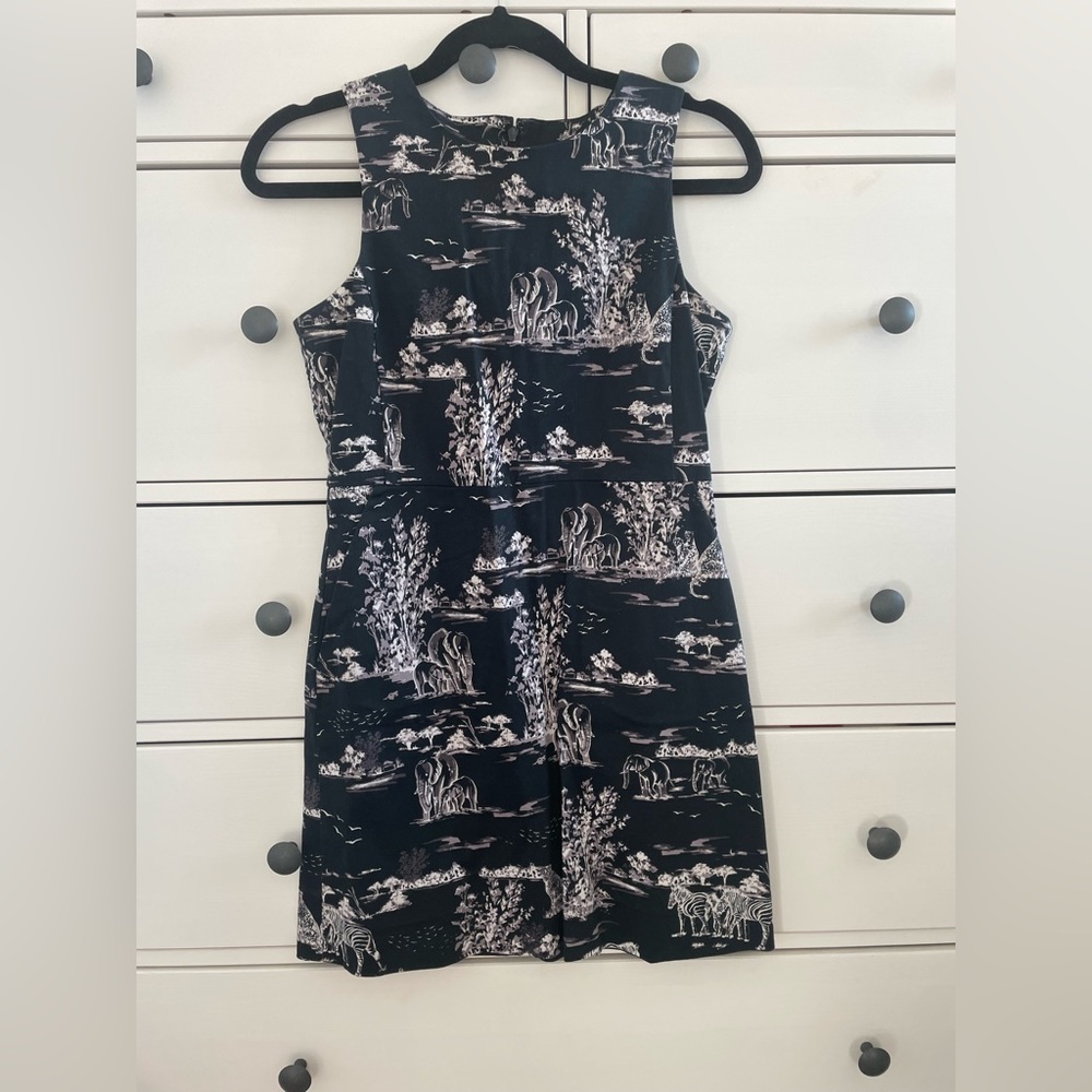 Joe Fresh Black Printed Dress - Size 2